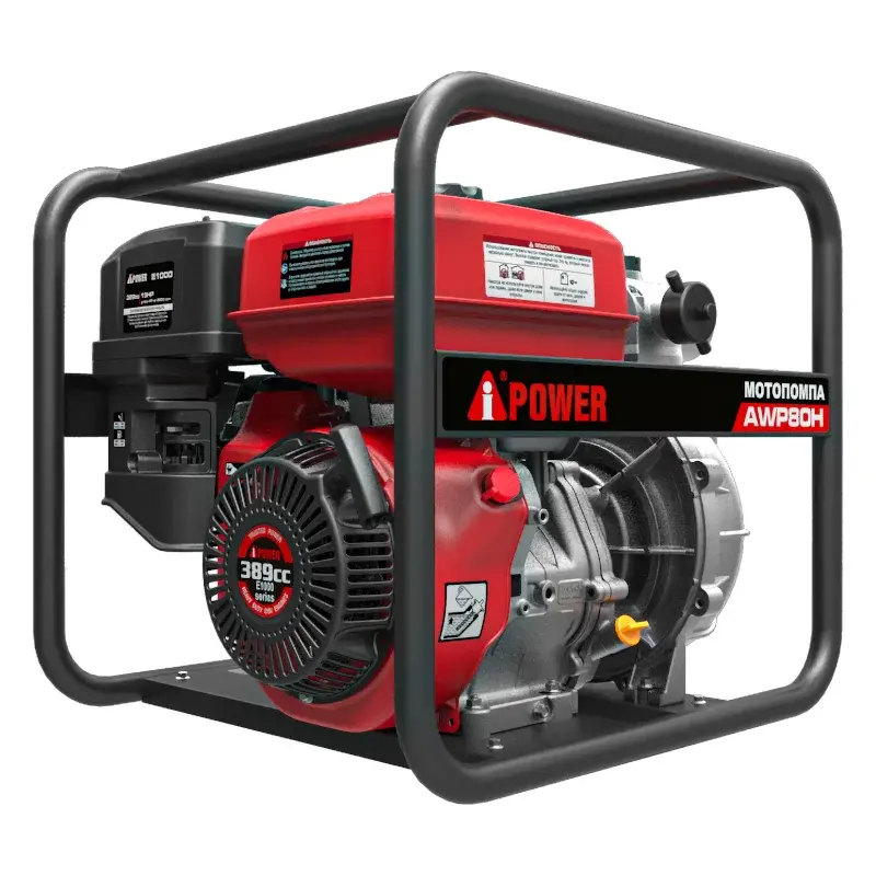 A-iPower AWP80Н высоконапорная мотопомпа бензиновая 30431