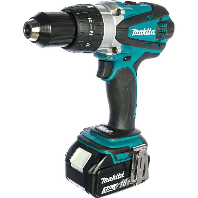Makita DHP458RFE аккумуляторная ударная дрель-шуруповерт (2 x 3 Ач, ЗУ)
