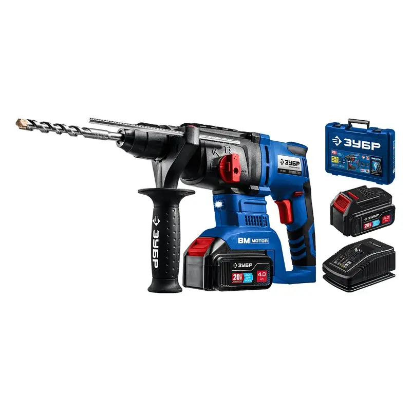 ЗУБР PB-260-42 бесщеточный перфоратор (2 x 4 Ач, ЗУ)