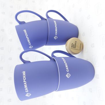 кружки с софт-тач покрытием с логотипом