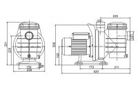 Насос (0,37кВт 220B 8 м3/ч h 4м в.ст.) Mayer Schwimmbad SGM050