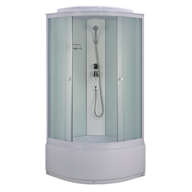 Душевая кабина Loranto 100х100, поддон 40 см, матовое стекло CS-888EDTM/W-100