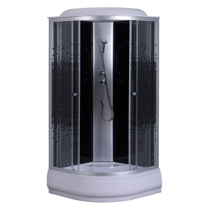 Душевая кабина Loranto 80х80 поддон 25см, прозрачное стекло CS-6680K 80*80*215