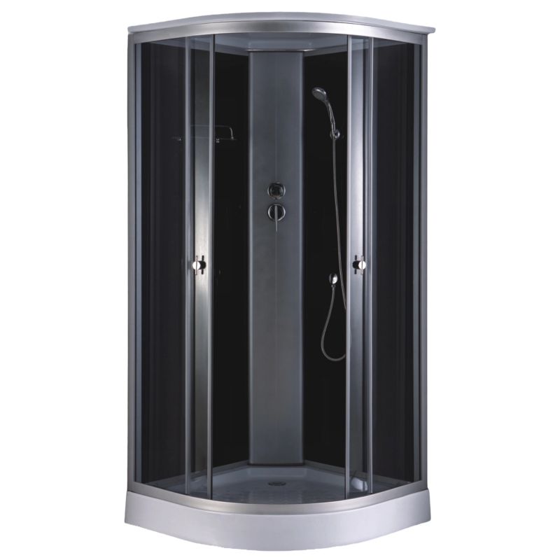 Душевая кабина Loranto 100х100, поддон 14 см, тонированное стекло CS-881EA13TM/B-100