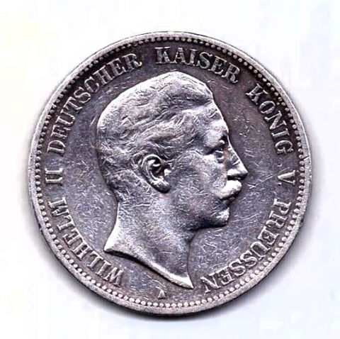 5 марок 1898 Пруссия XF Редкий год