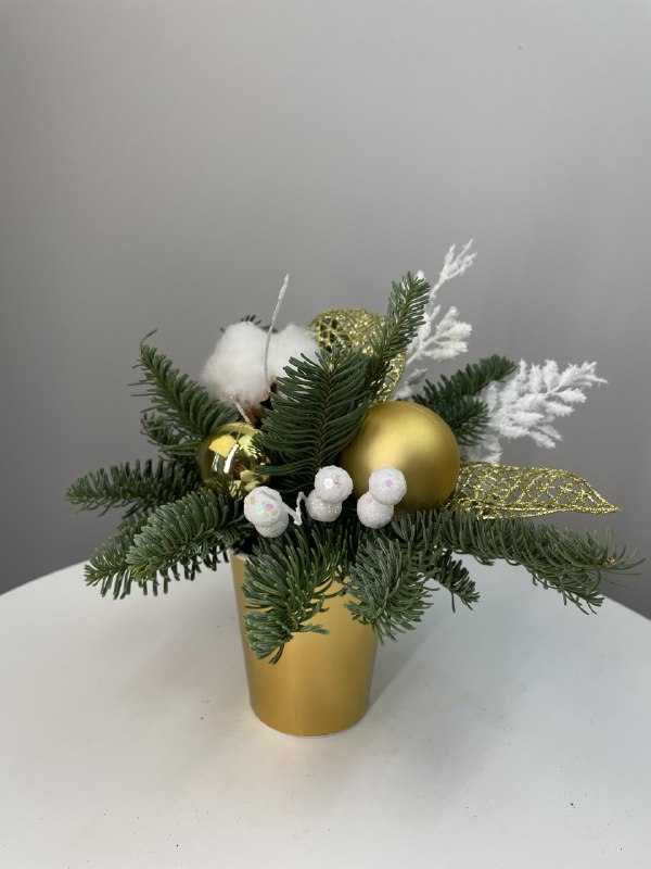 Новогодняя композиция в стаканчике