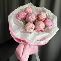 Пионы под ленту