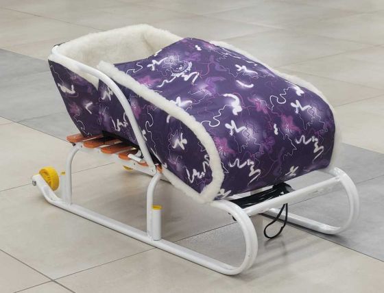 Теплый конверт для санок Фиолетовый