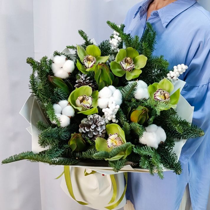 Букет с орхидеей Мохито