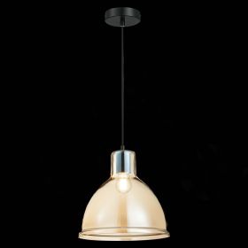 SLE114723-01 Подвес Черный/Янтарный E27 1*60W