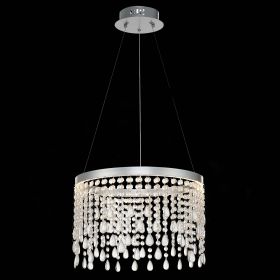 SL6201.103.24 Люстра подвесная ST-Luce Серебристый/Прозрачный LED 1*24W 3000K/4000K/6000K