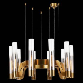 SL1235.303.10 Люстра подвесная ST-Luce Латунь/Хром, Прозрачный E14 10*40W