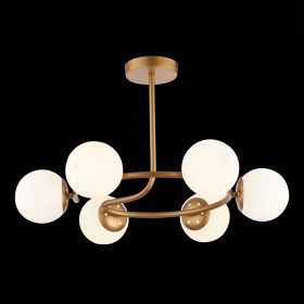 SLE220602-06 Светильник потолочный Золотистый/Белый E14 6*40W