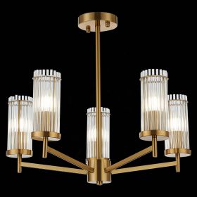 SL1233.302.05 Люстра потолочная ST-Luce Латунь/Прозрачный E14 5*60W