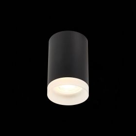 ST100.402.01 Светильник потолочный Черный GU10 1*50W IP20 D64xH99 220V Без ламп