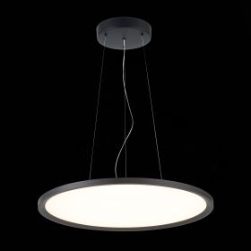 ST602.443.56 Светильник подвесной Черный LED 1*56W 4000K 5 040Lm Ra>80 120 IP20 D600xH36 185-265V