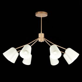 SLE155902-08 Светильник потолочный Золотистый/Белый E14 8*40W