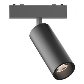 ST677.436.09 Магнитный трековый светильник Черный LED 1*9W 3000K 540Lm Ra>90 IP20 D44xH110 48V