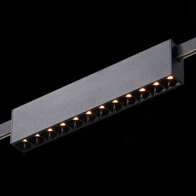 ST816.406.12 Магнитный трековый светильник FARM Черный LED 1*12W 3000K 609Lm Ra90 40 IP20 L232xW24xH