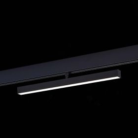ST802.446.12 Магнитный трековый светильник Черный LED 1*12W 4000K 750Lm Ra>90 120° IP20 L405xW22,5xH