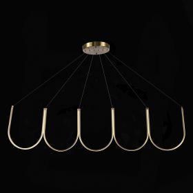 SL6202.213.01 Светильник подвесной ST-Luce Золотистый LED 1*68W 3000K