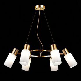 SLE1139-303-06 Светильник подвесной Латунь/Белый E14 6*60W