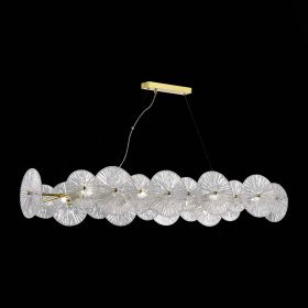 SL1657.213.08 Люстра подвесная ST-Luce Золотистый/Прозрачный E14 8*40W