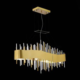 SL1633.213.08 Люстра подвесная ST-Luce Матовое золото/Матовое золото,Прозрачный E14 8*40W