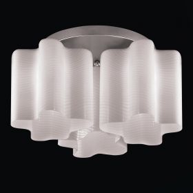 SL117.502.03 Люстра потолочная ST-Luce Серебристый/Белый с полосками E27 3*60W