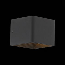 SL455.041.01 Светильник настенный ST-Luce Черный/Черный LED 1*6W 3000K