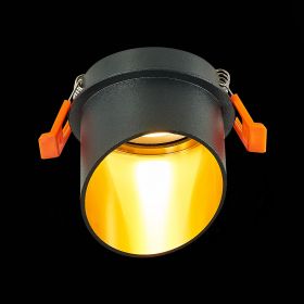 ST214.408.01 Св-к встр. Черный GU10 1*50W  IP20 L68xW68xH68 220V Без ламп.