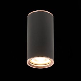 ST111.427.01 Светильник потолочный Черный GU10 1*50W D54xH105 220V Без ламп.