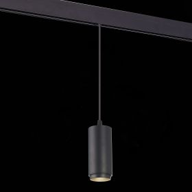 ST357.443.06 Магнитный трековый светильник подвесной ZOOM Черный LED 1*6W 4000K 667Lm Ra>80 10-60° I.