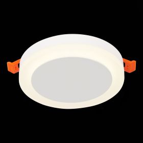 ST104.542.06 Светильник встраиваемый Белый LED 1*6W 4000K 468Lm Ra>80 120° IP20 D110xH20 170-240V.