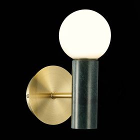 SL1210.401.01 Светильник настенный ST-Luce Золотистый, Черный/Белый G9 1*5W.