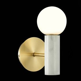 SL1210.501.01 Светильник настенный ST-Luce Золотистый, Белый/Белый G9 1*5W.