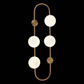 SL1149.301.04 Бра ST-Luce Латунь/Белый G9 4*5W.