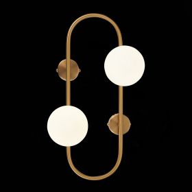 SL1149.301.02 Бра ST-Luce Латунь/Белый G9 2*5W.