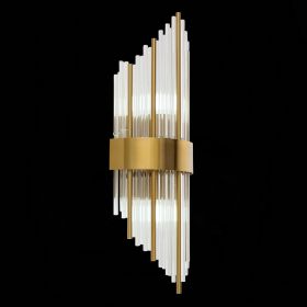 SL1158.301.02 Светильник настенный ST-Luce Латунь/Латунь, Прозрачный E14 2*60W.