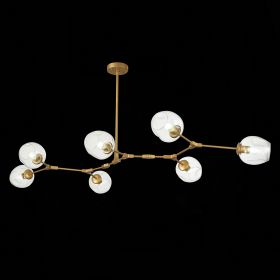 SLE154823-07 Светильник подвесной Золотистый/Прозрачный E27 7*40W.