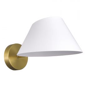 SLE1253-311-01 Светильник настенный Латунь/Белый E14 1*60W.