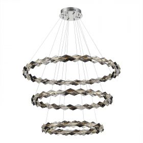 SL6009.103.03 Люстра подвесная ST-Luce Хром/Прозрачно-Дымчатый LED 1*75W 3000K.