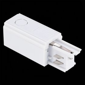 ST030.509.10L Левый Токоподвод для трехфазного шинопровода ST-Luce Белый.