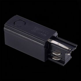 ST030.409.10L Левый Токоподвод для трехфазного шинопровода ST-Luce Черный.