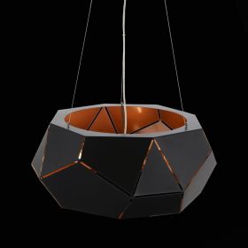 SL258.403.06 Люстра подвесная ST-Luce Черный/Черный, Золото E14 6*40W.