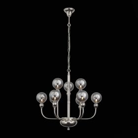 SL552.103.09 Люстра подвесная ST-Luce Никель/Дымчатый G9 9*5W.