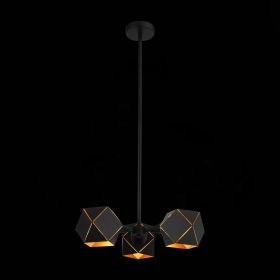 SL258.402.03 Люстра потолочная ST-Luce Черный/Черный, Золото E14 3*40W.