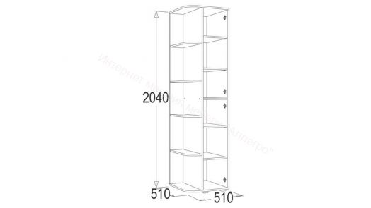 Шкаф крайний Омега 16