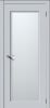 Межкомнатная Дверь Verda Квадро 6 Лайтгрей со Стеклом Сатинато / Верда