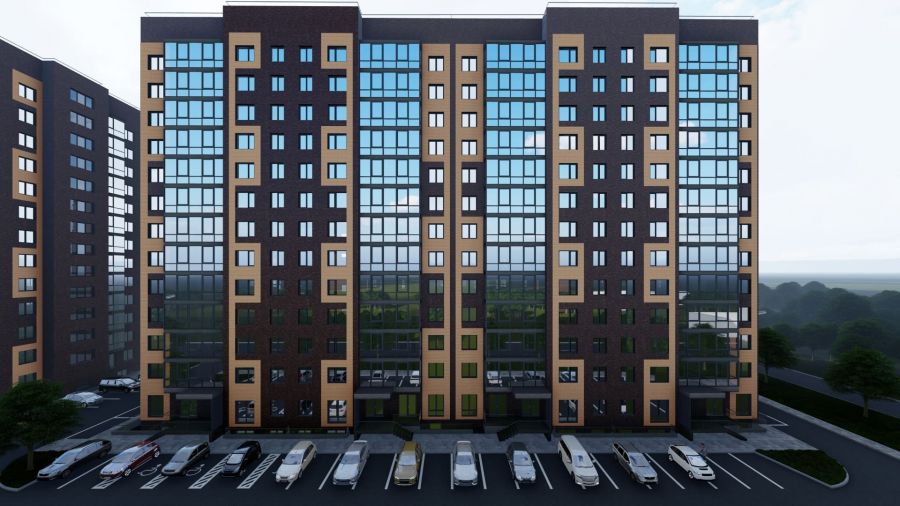 2-комнатная квартира 48,27кв.м. Генерала Тихонова 3